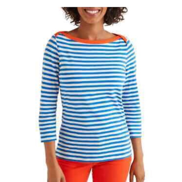 Boden Tops - Boden Great British Style Striped Top 100% Cotton